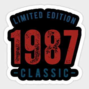 Limited Edition Classic 1987 Sticker